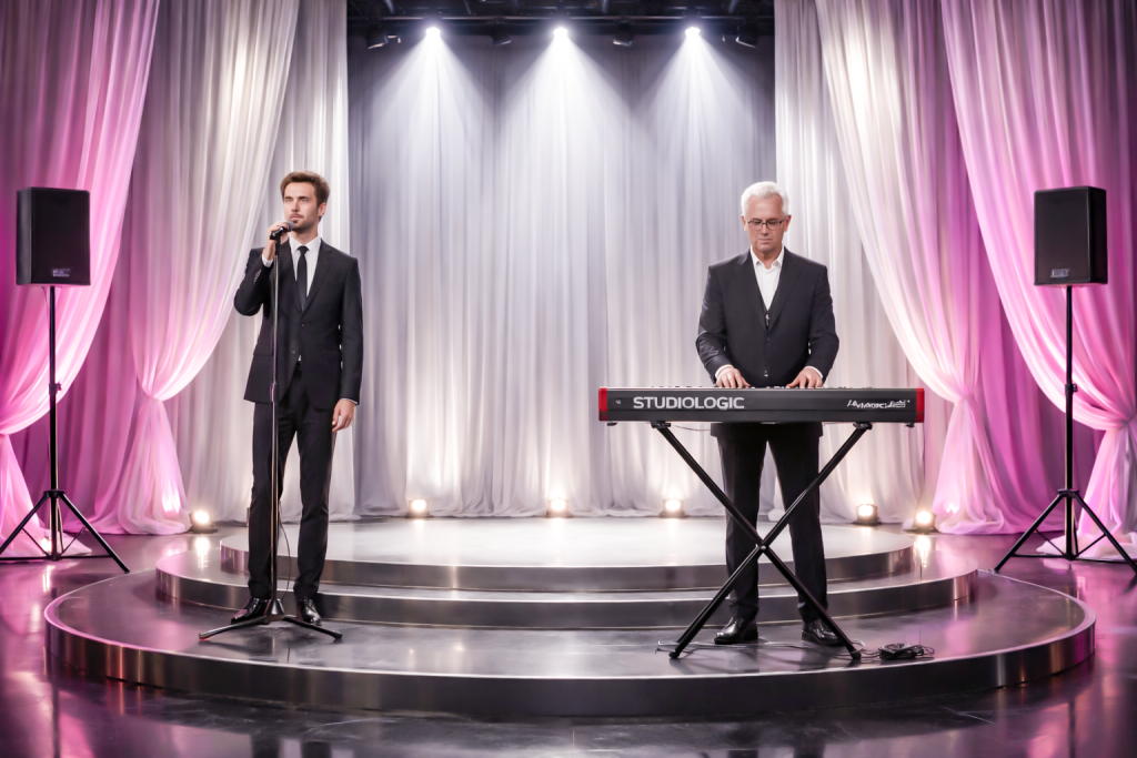 Corporate professional DUO PKFX musicians for corporate events